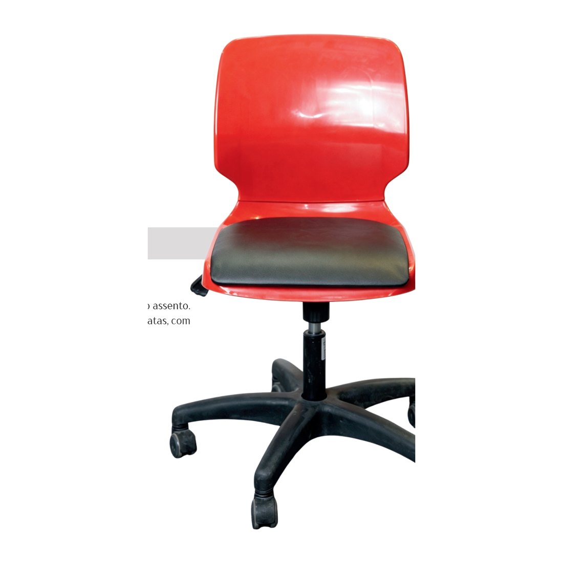 Cadeira DMX Corporativo vermelha giratória