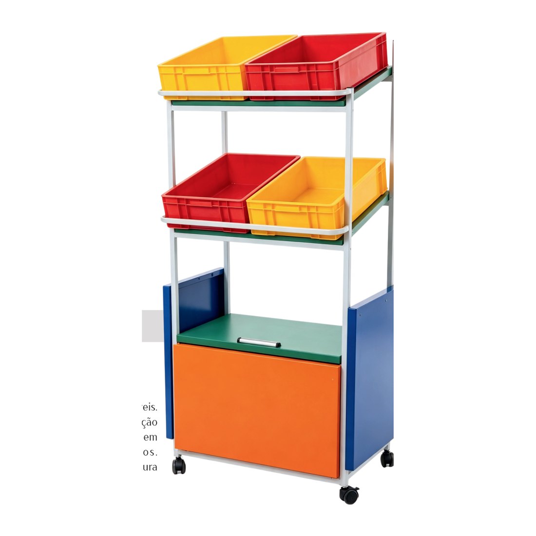 Estante Chest DMX com caixas organizadoras